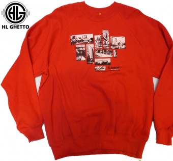 Mikina Crew HL Ghetto -  HL Colage red